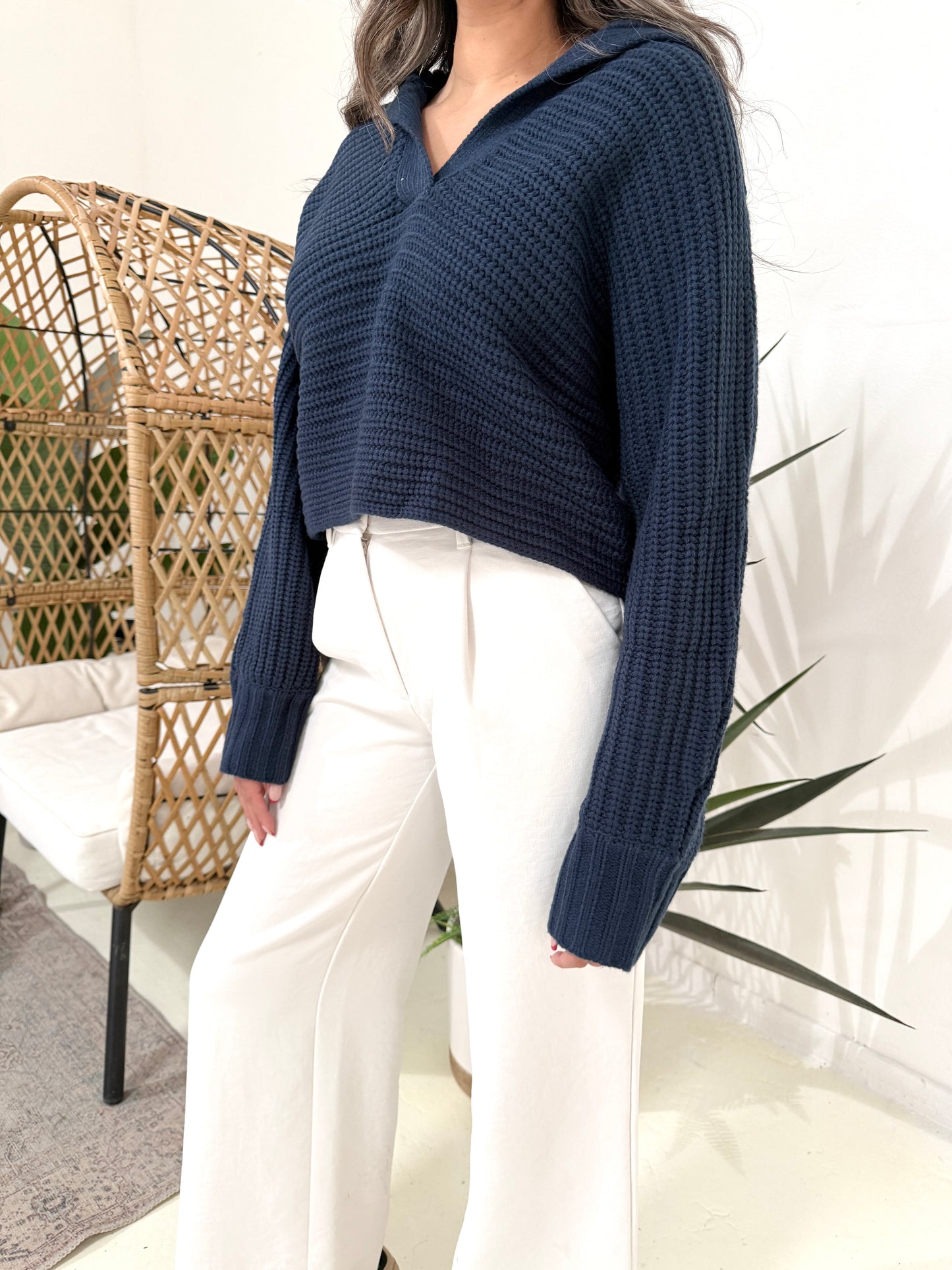 Drama Crop Sweater