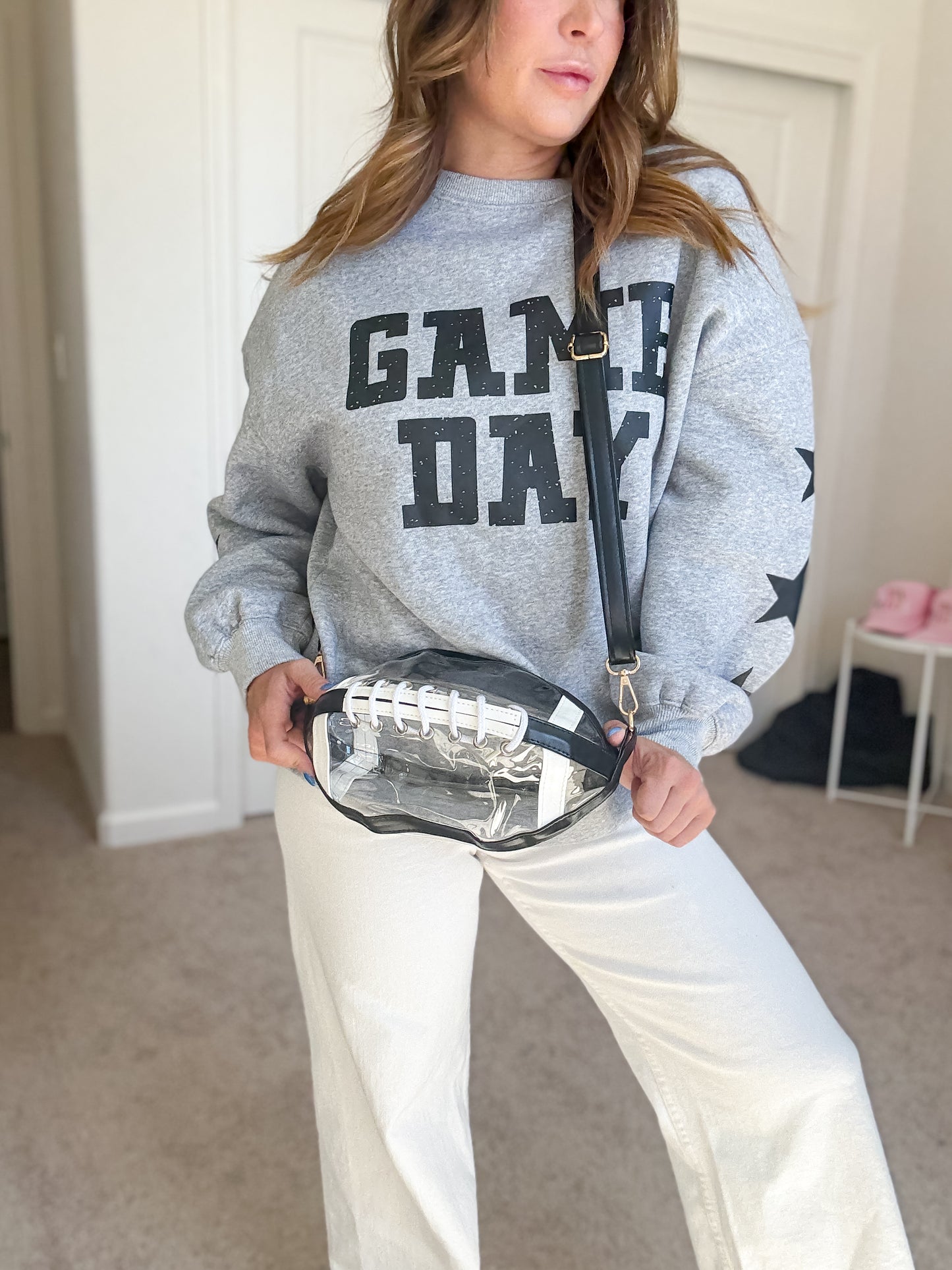 Clear Football Stadium Crossbody Bag