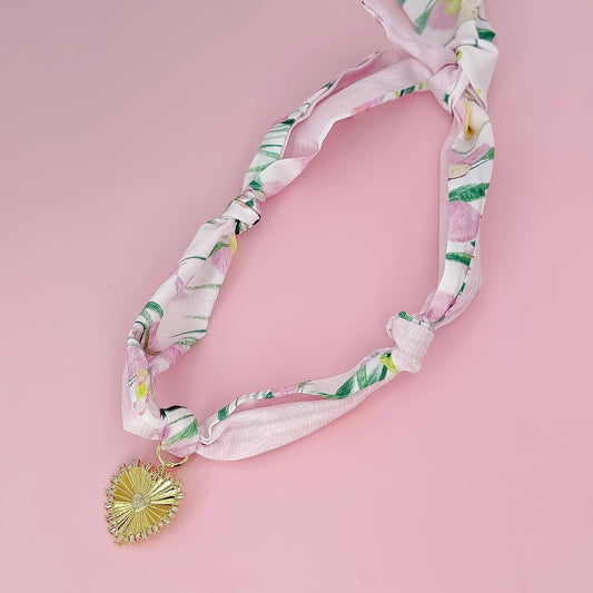 Heart of Bloom Scarf Necklace