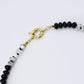 Brooke Black White Gemstone