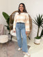 Hailey Knit Striped Crop Pullover
