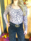 Leopard Scoop Neck Bodysuit