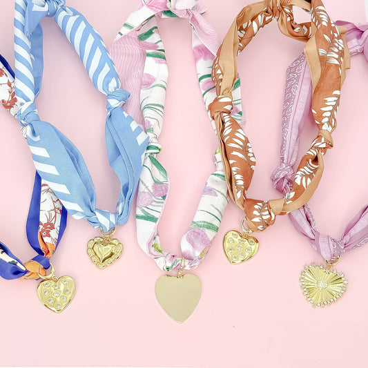 Heart of Bloom Scarf Necklace