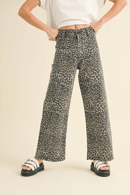 Leopard Print Jeans