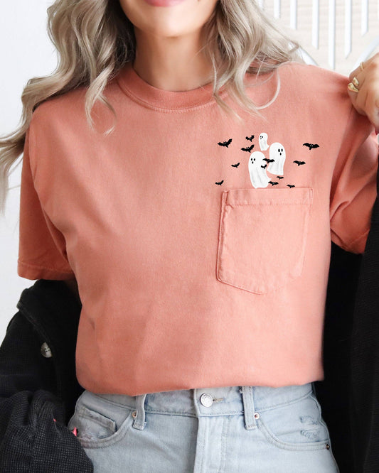 Peek-a-Boo Pocket Comfort Colors Tee