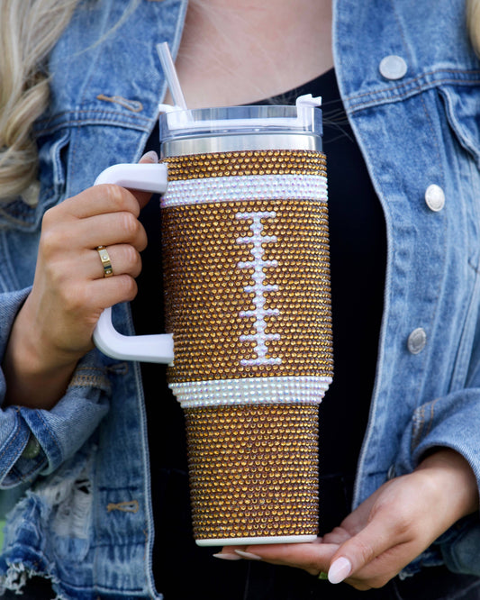 Bling Football Mega Mug