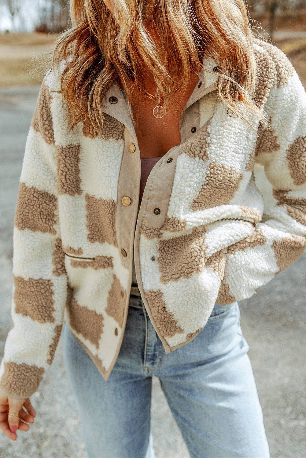 Teddy Bear Checkered Jacket